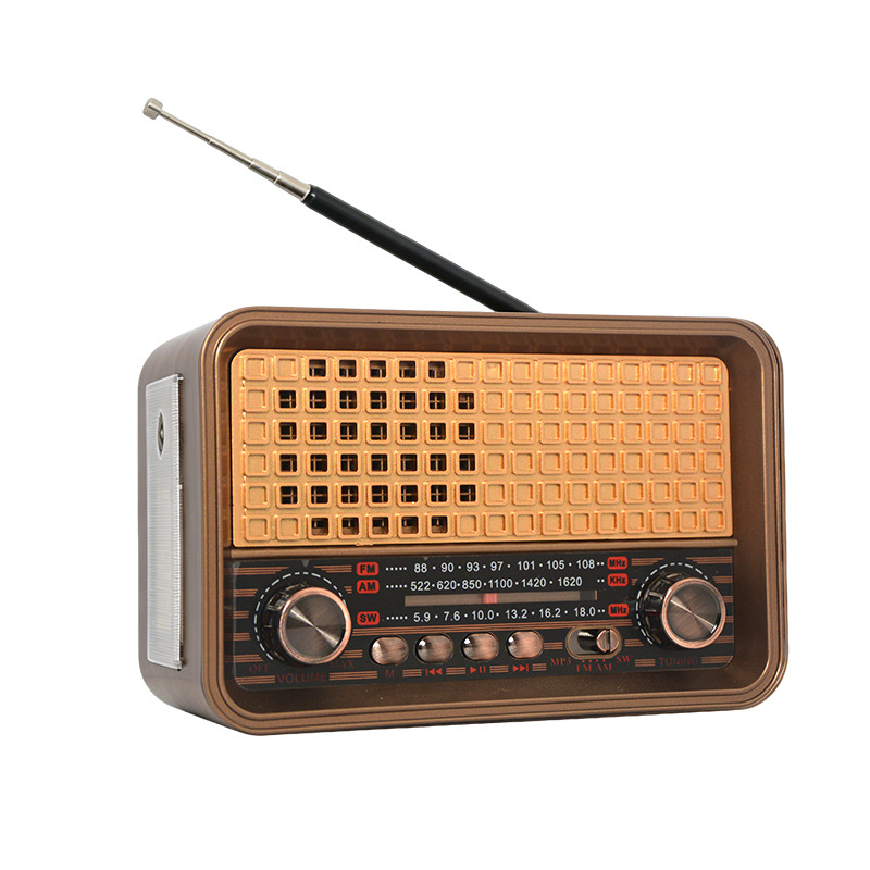 Retro üslublu portativ radio, FM/AM/SW, Bluetooth və MP3