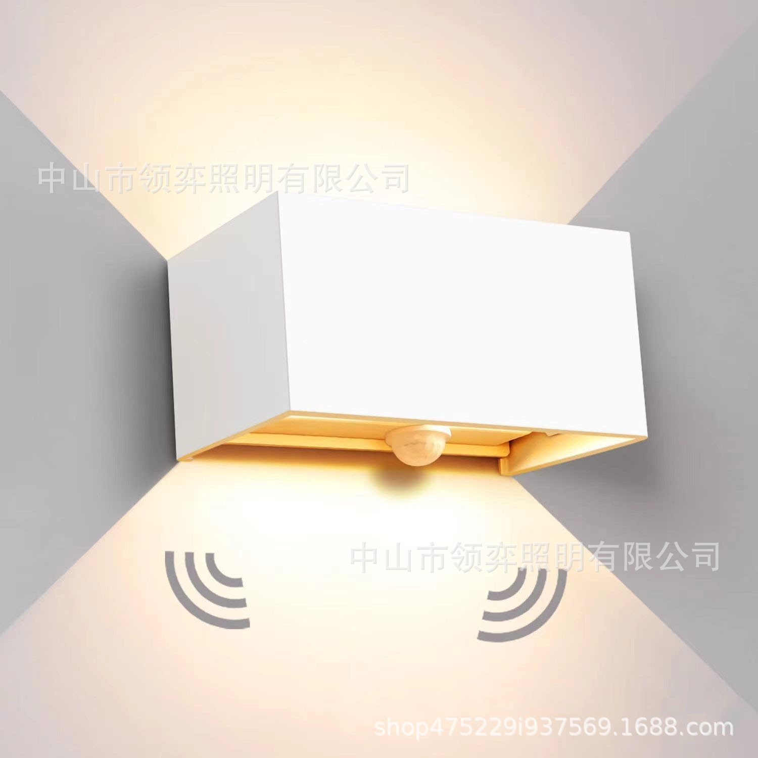 LED简约现代壁灯走廊过道壁灯极简灯可调户外防水创意墙灯床头灯