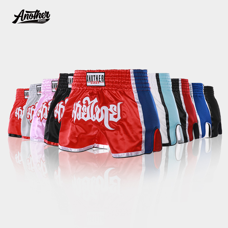 Mesh-Style Muay Thai Shorts, Durable and Sturdy, Quick-Drying Trendy Boxing and Fighting Training Shorts for Children and Adults