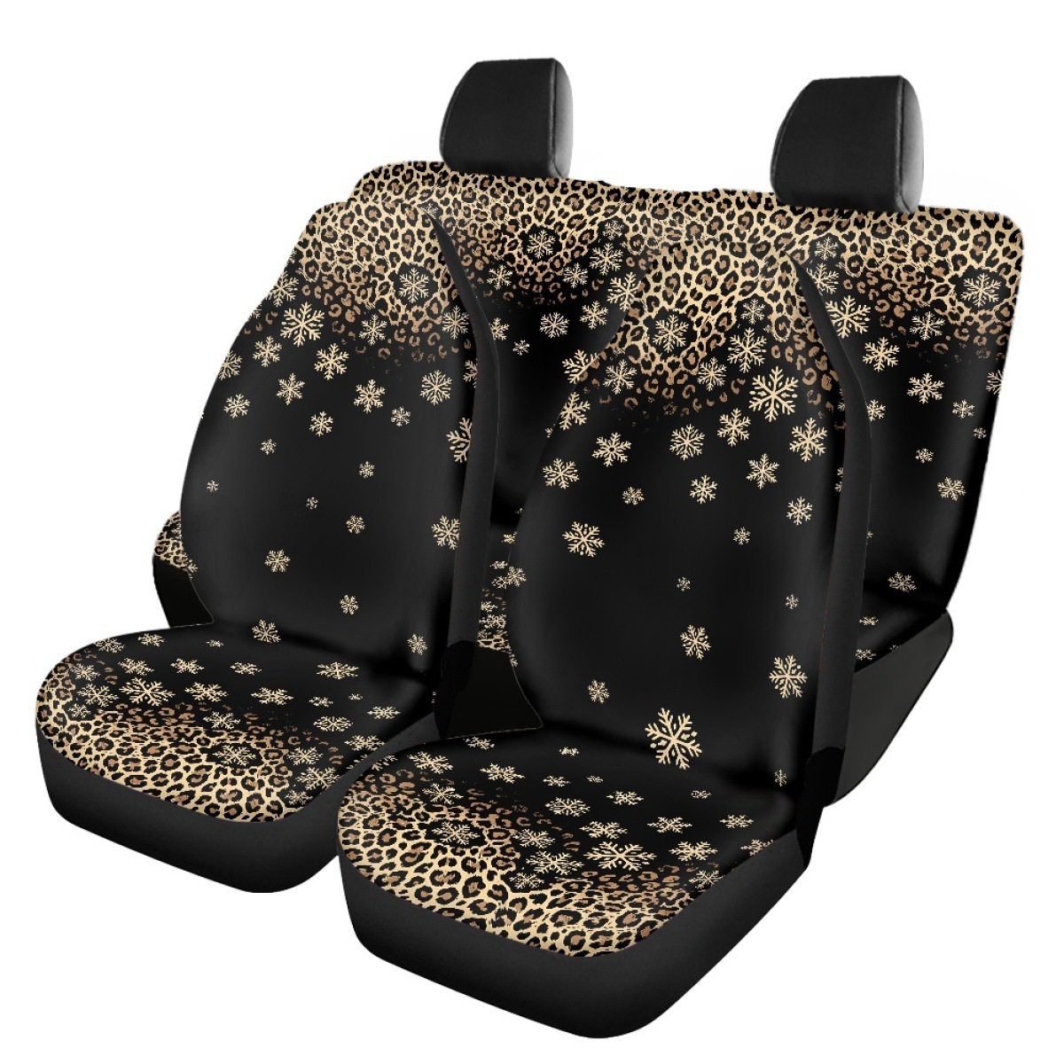 Cross-border Amazon Christmas-themed cat car seat covers, front and rear seat protectors, car interior decorations