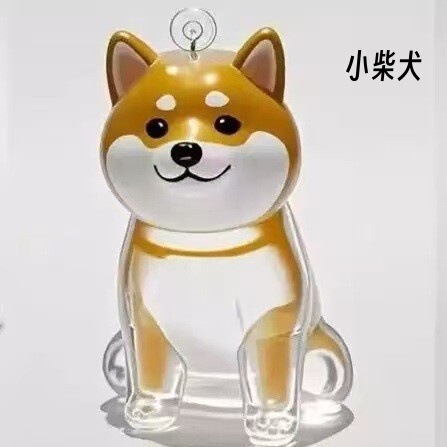 かわいい子犬透明毛収納ボックス動物毛玉カプセルペンダント装飾記念ダストボックスセットおもちゃ|undefined