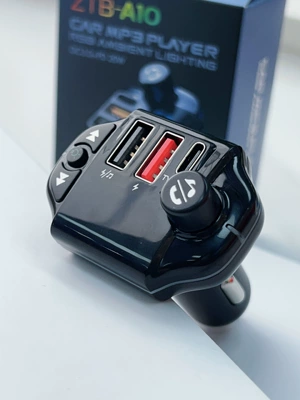Car mp3 3.1A cigarette lighter PD - a10-black