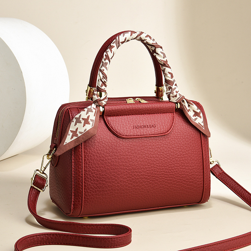 Boston Large Capacity Pu Leather Shoulder Crossbody Bag Women_voghion.com