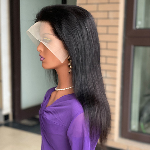 Promotion straight frontal human hair wig front lace human hair wig Xuchang