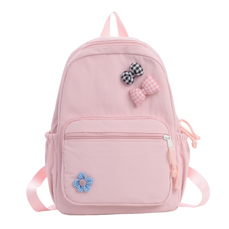 Mochila escolar de gran capacidad, lindas flores, arco, mochila para niños y niñas, 2026 nueva moda de mochila infantil