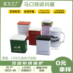 メーカー現型食品金属包装角型密封胡椒粉金属缶包装取っ手付き鉄缶