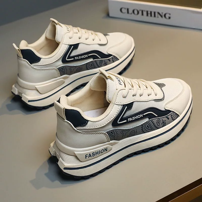 男童鞋子春秋2025年新款中低帮运动鞋中大童跑步鞋潮流男鞋老爹鞋