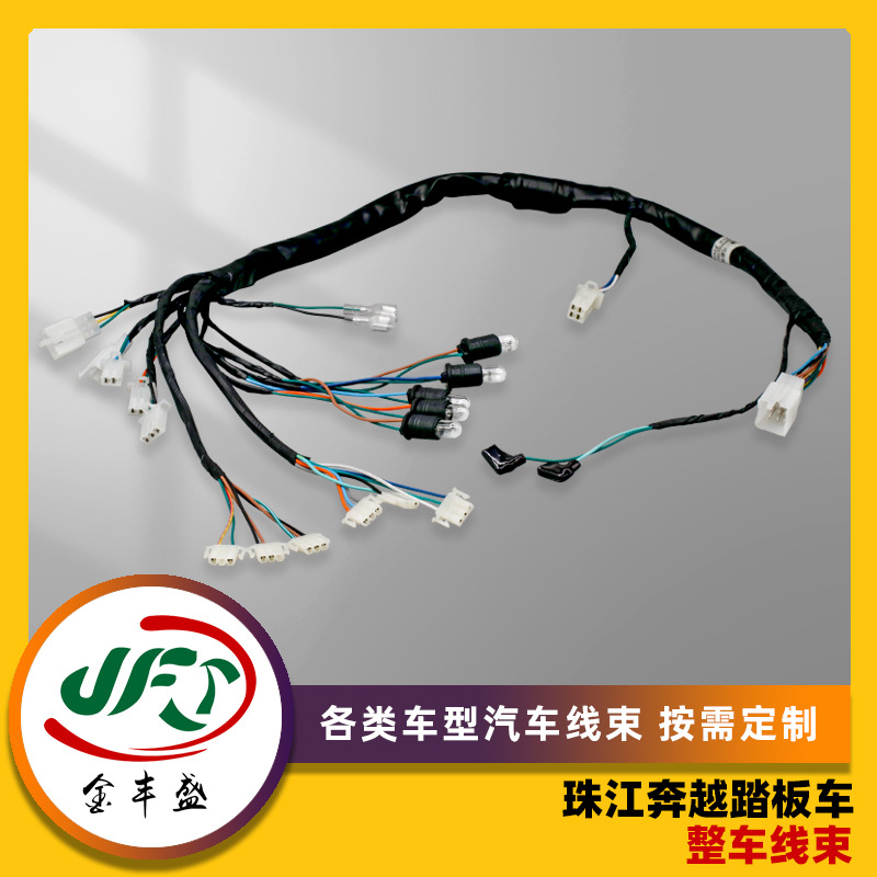 踏板车整车线束汽车线束各类汽车线电动车线束游览观光车线束加工