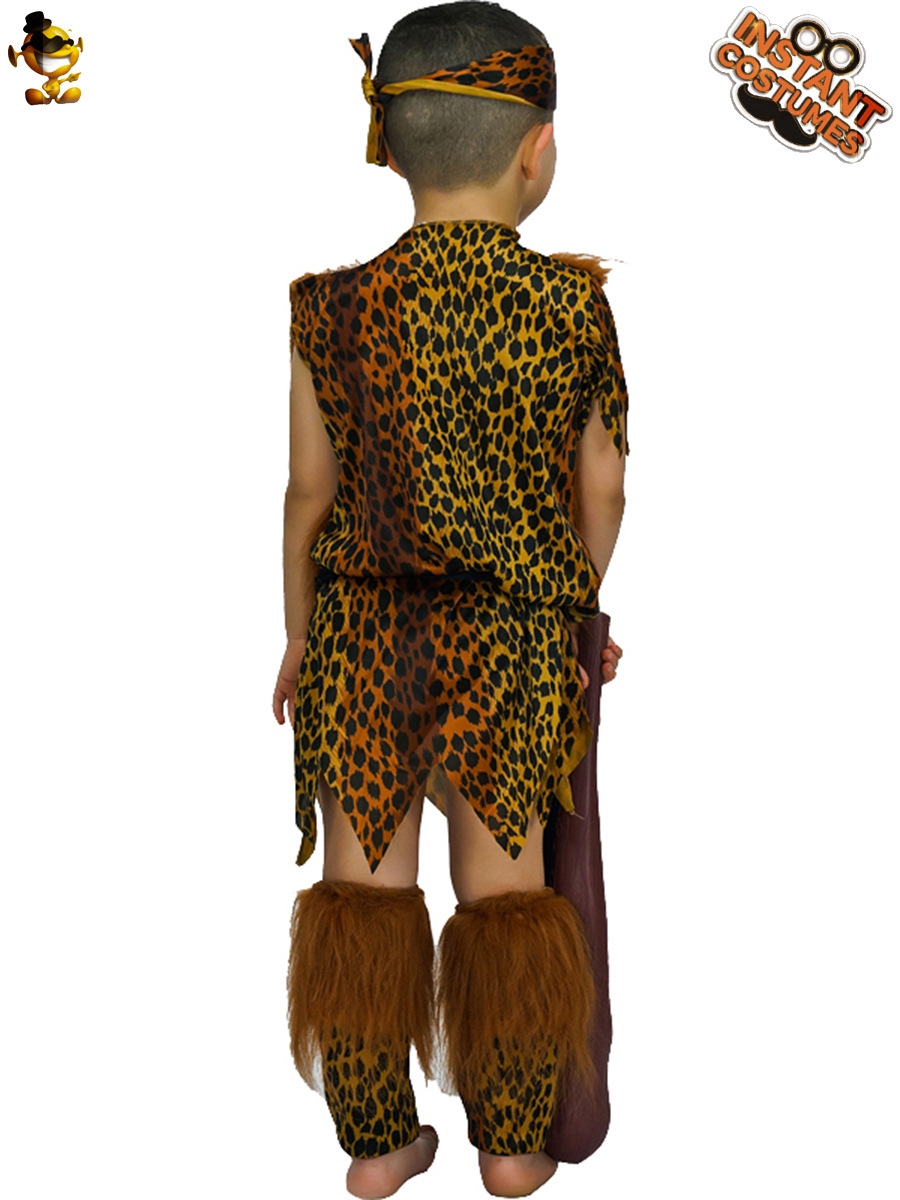 Halloween de los hombres de los niños primitivo salvaje partido traje niño salvaje partido etapa traje Cosplay