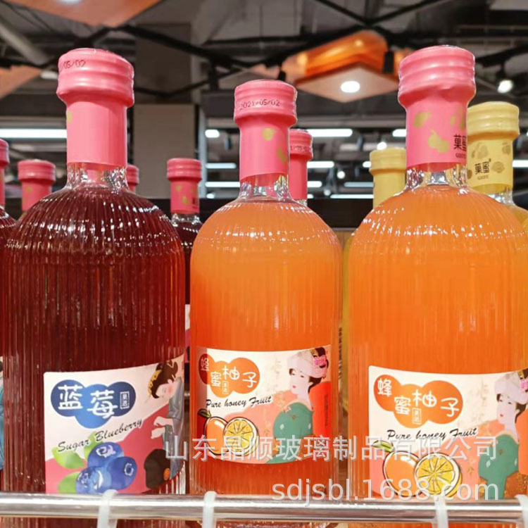 厂家批发伏特加酒瓶透明玻璃酒瓶果酒瓶白酒瓶空瓶蒙砂空酒瓶