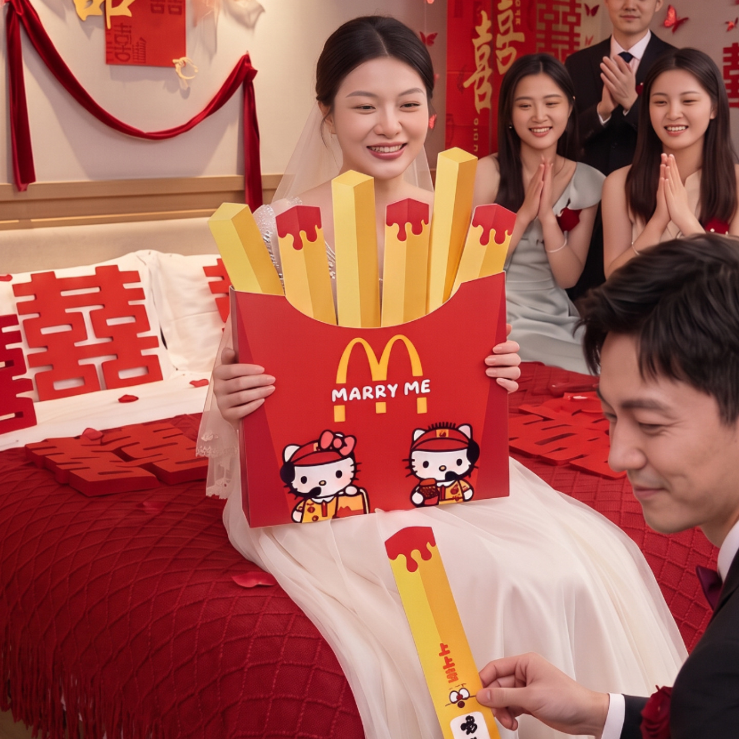 Wedding Reception Game Props: French Fries For Fortune Telling,...