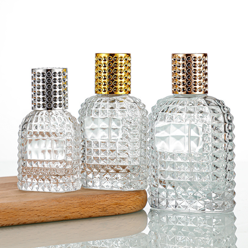 螺口香水瓶透明香水分装瓶化妆品按压喷雾瓶小样包装裸瓶子厂家瓶