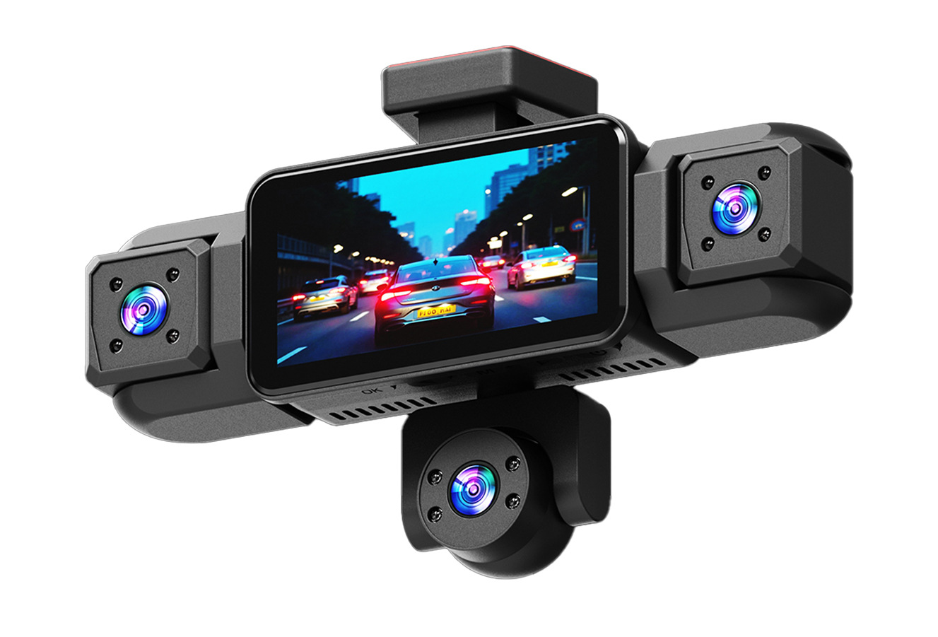 W19-5 lens dash cam, 3.16-inch 1080P HD night vision, five-channel recording, factory-installed camera, 360-degree panoramic view