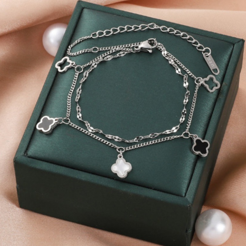 Corea del Sur Dongdaemun moda pulsera de acero de titanio nicho mujer diseño de acero inoxidable sensación de alta calidad joyas de pulsera transfronteriza universal