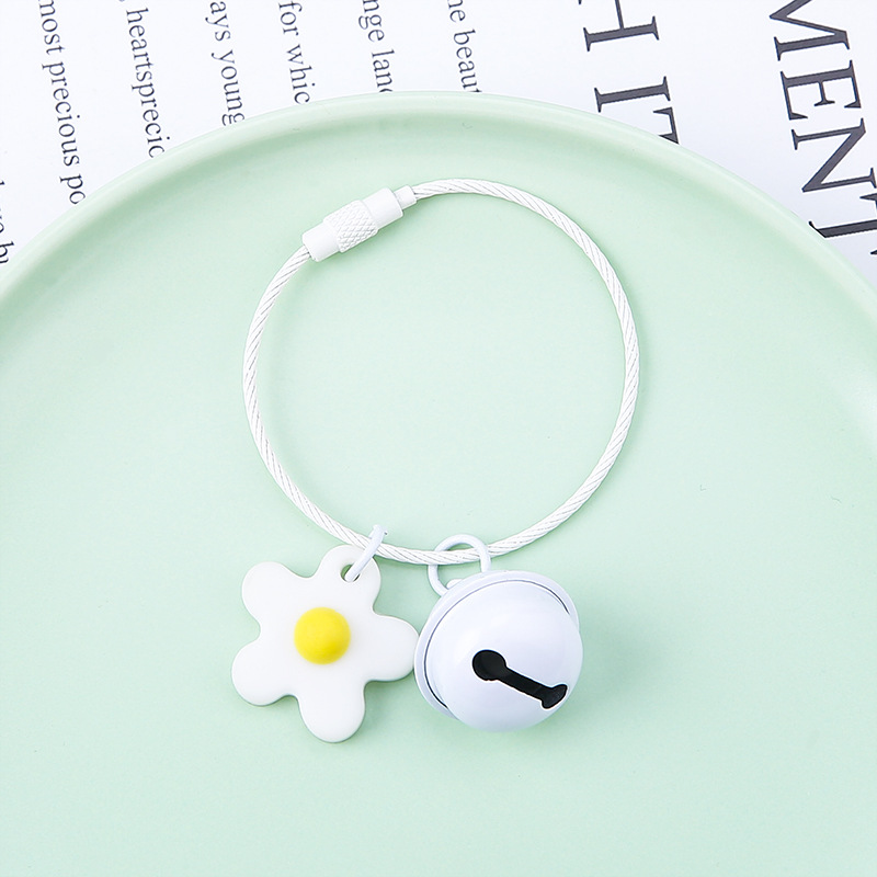 11g Weight Keychain Classification 1 Piece Quantity Holiday, Daily Occasion Alloy, soft glue, Steel Material Flower Pattern Epoxy Design Sweet Style 1 Piece Sweet Flower Alloy Soft Glue Steel Epoxy Keychain 6