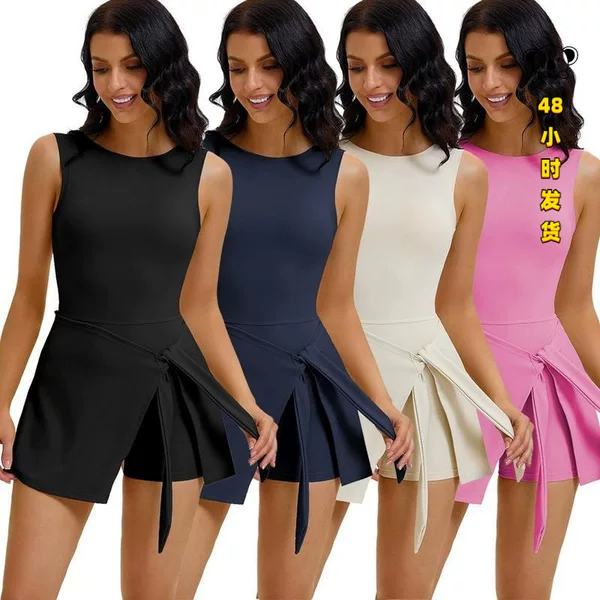 I 53319 Tight Fit Two Piece Sport Dress with straps