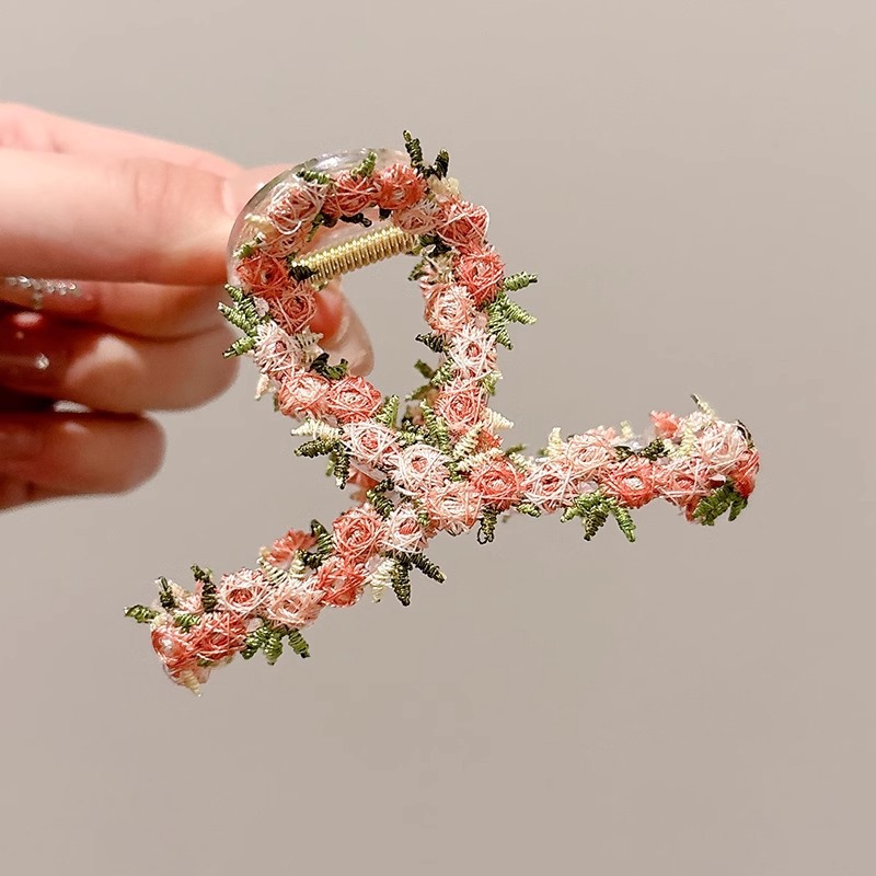 Atmósfera flor horquilla clip lateral lateral 2025 nuevo clip de flequillo horquilla rota clip bb clip de una línea horquilla tocado