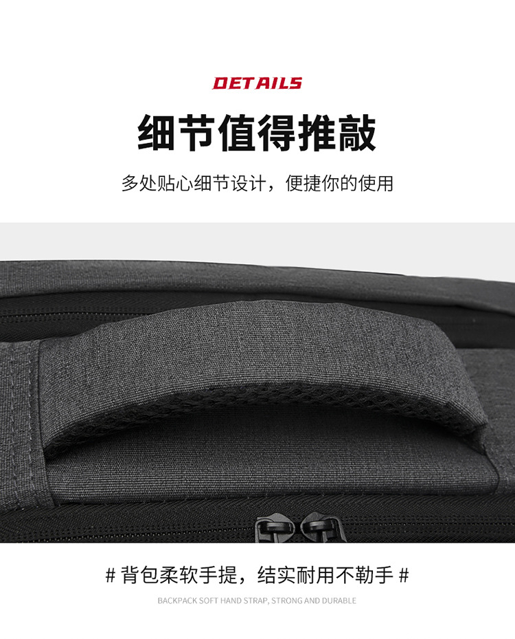 Cross-border business backpack, men's USB fashionable casual backpack, large-capacity travel bag, computer backpack, women's backpack undefined