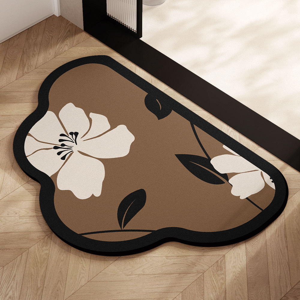 almohadilla de barro de diatomeas almohadilla absorbente de agua puerta de baño antideslizante inodoro doméstico almohadilla alfombra puerta de entrada