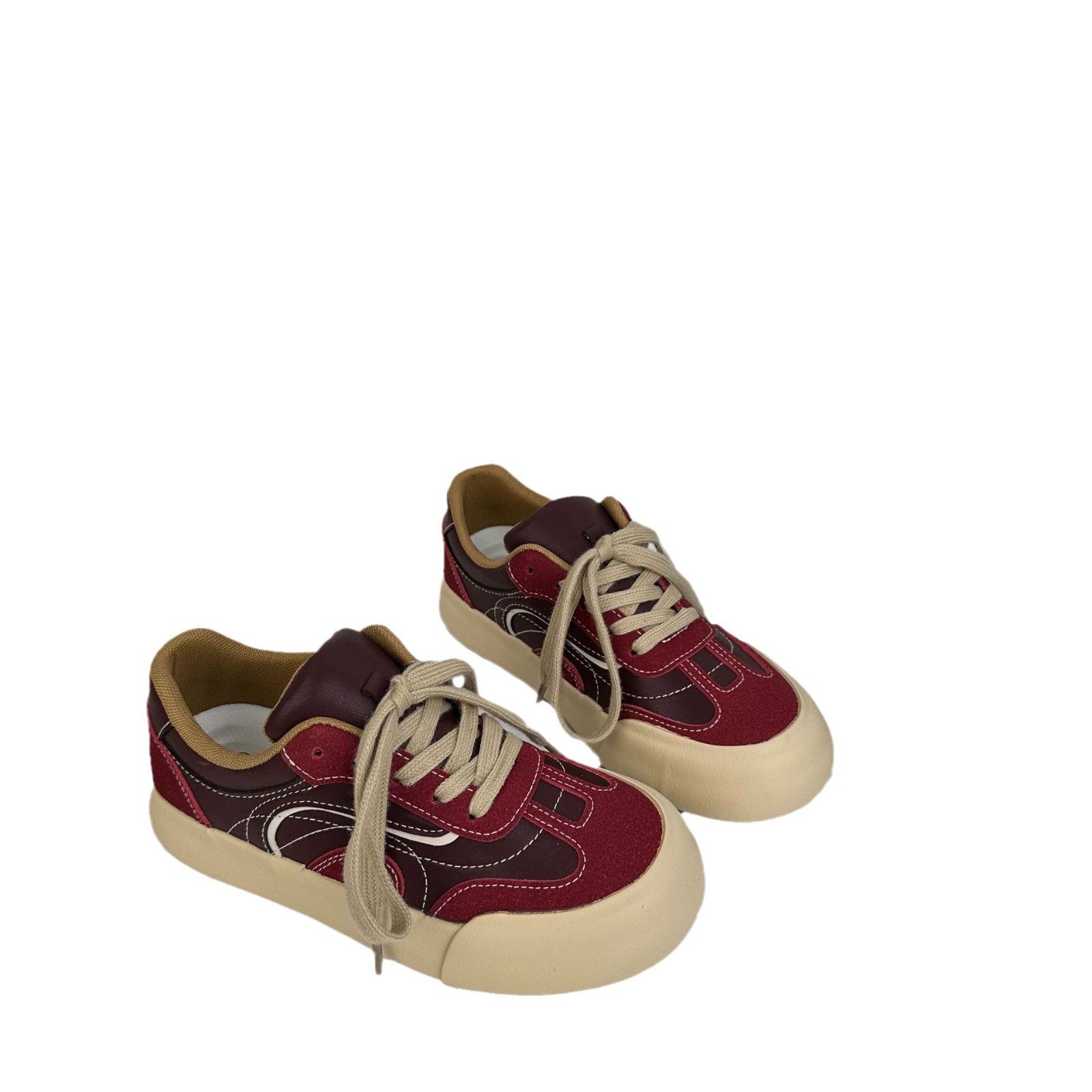 Zapatos de entrenamiento de base gruesa para mujeres 2024 zapatos deportivos de nicho de color padre zapatos casuales originales 6570 image 6