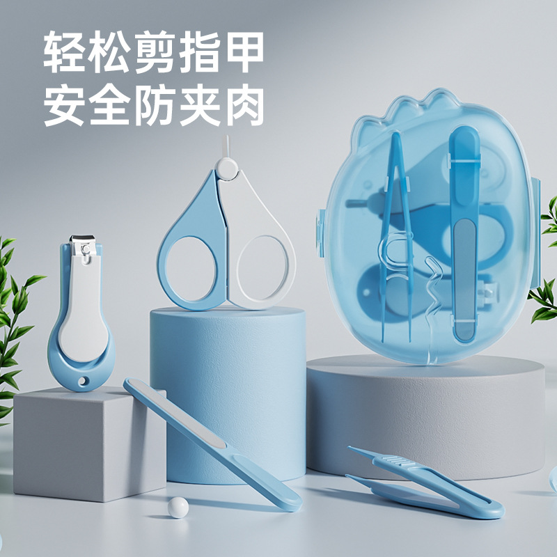 Juego de tijeras de uñas para bebés de dibujos animados