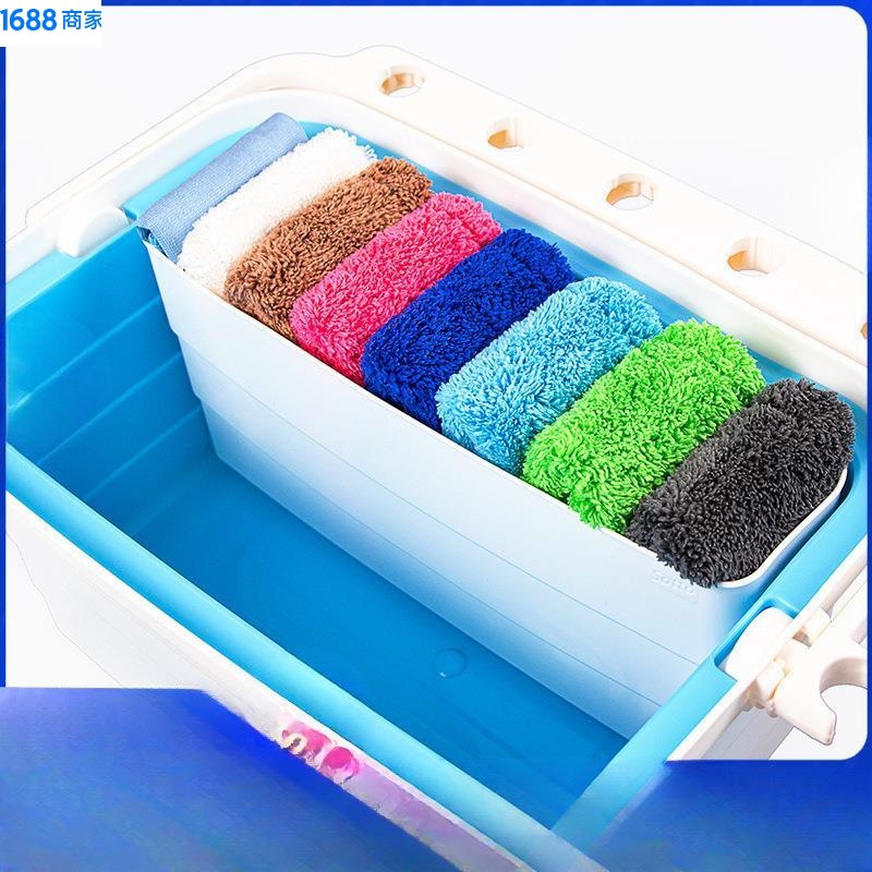 Ambersen Seven-Color Cleaning Cloth, Housekeeping Cleaning Special Rag, Thickeneded Water-Absorbent Kitchen Household Partition Cleaning Towel