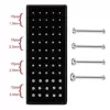White straight rod 60 pieces 1.5/2.0/2.5/3.0
