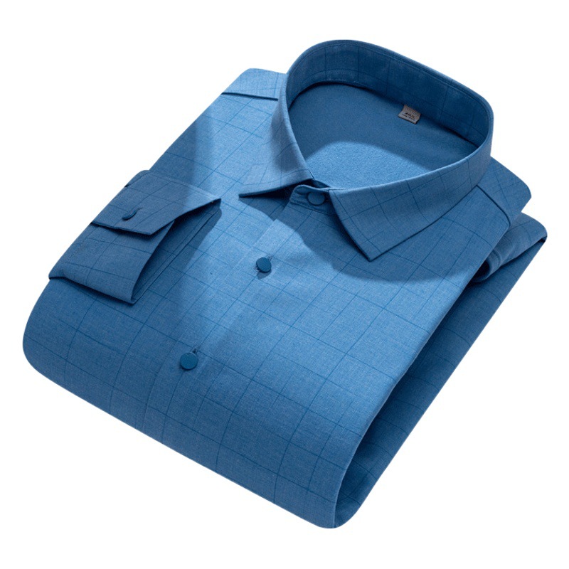 Invierno sin costuras de una sola pieza camisa de terciopelo de los hombres de manga larga adhesiva sin planchar negocios slim fit forrado de lana gruesa camisa de terciopelo fino