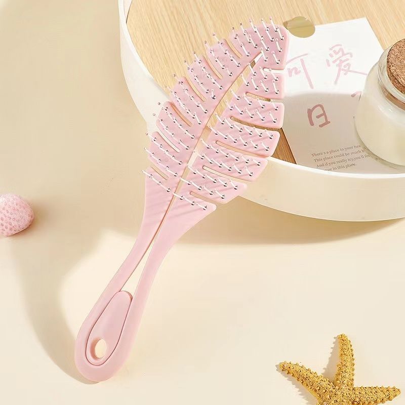 Yangzi mullido peine Internet celebridad hoja peine cojín de aire bolsa de aire peine masaje portátil anti-pérdida de cabello peine elástico peine de la princesa