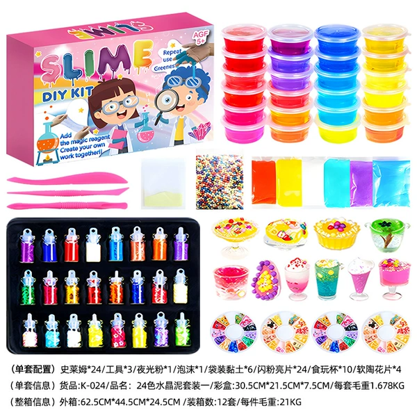 (Cross-border trading), slime, set, 24 colors