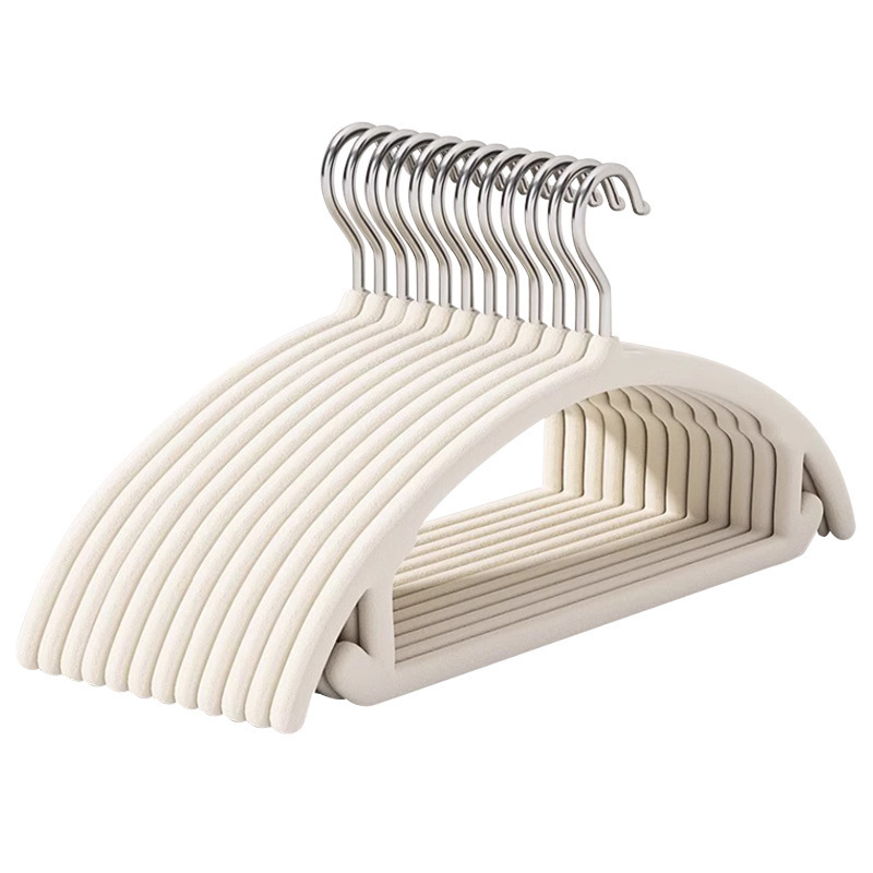 Semicircular percha de flocado nueva percha antideslizante sin marcas percha de ropa doméstica sin marcas percha de hombro percha de ropa soporte de secado image 6