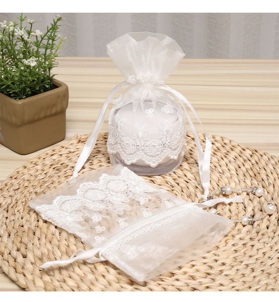 white jewelry storage bag