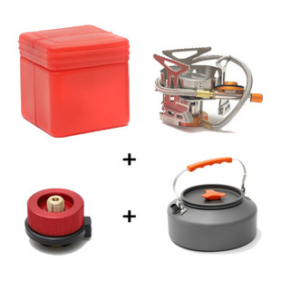 Outdoor Portable Foldable Vaporization Oven Field Camping Fishing Barbecue Hob Cooker Flat Gas Stove Conversion Head