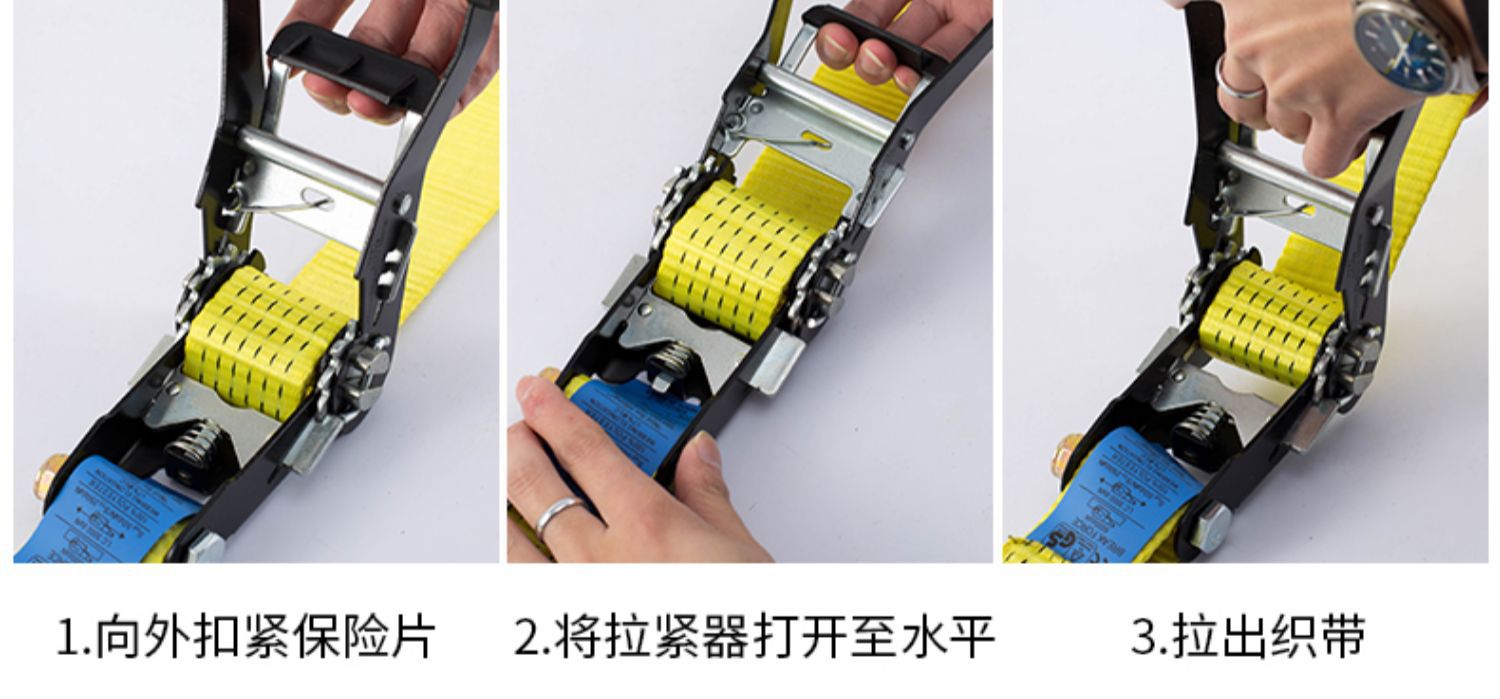 Cargo Tie-Down Straps, Truck Tensioners, Aircraft Strap Ratchet Tensioners, Quick-Tightening Fastening Straps, Ropes for Vehicles