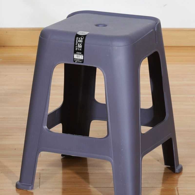 Оптовые пластиковые табуреты, утолщенные для домашнего использования, очень толстые современные простые прочные стулья в скандинавском стиле, высокие квадратные табуреты Pengde simple