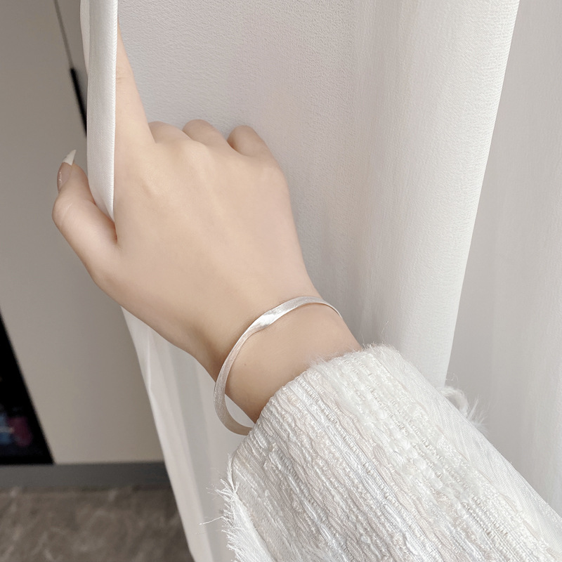 Casual Geometric Sterling Silver Plating Bangle 1 Piece