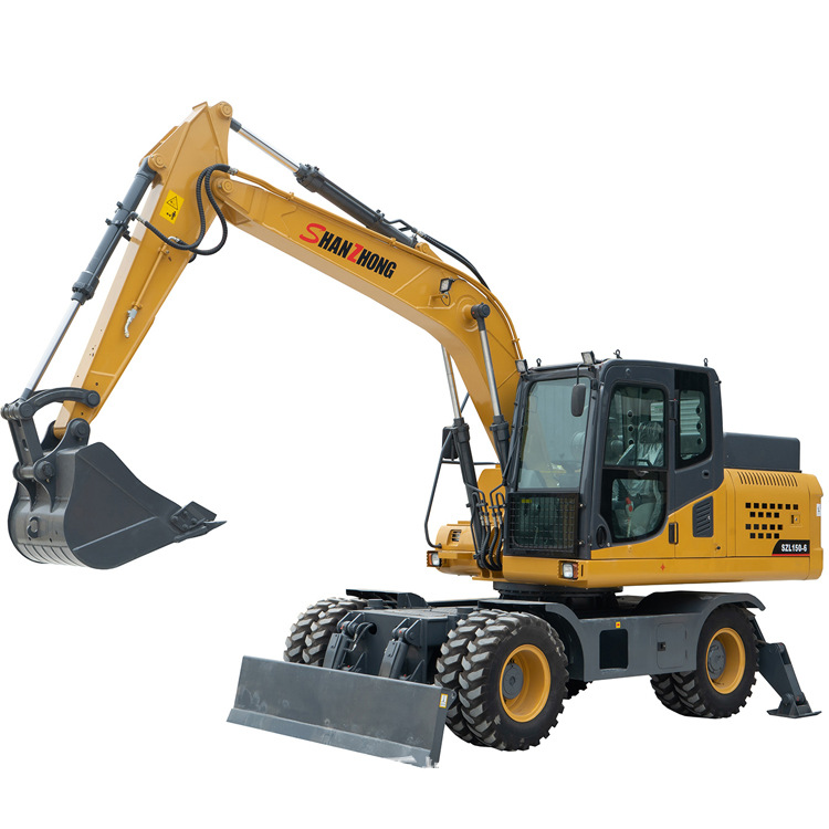 外蒙供应中型挖掘机 液压钩机 150轮式挖掘机 市政工程用挖机