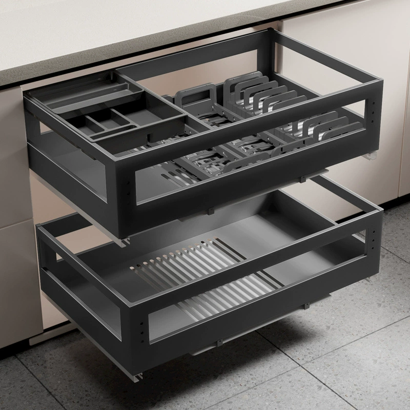 (Cross-border trading), double-layer storage system stainless steel for boxes, drying rack