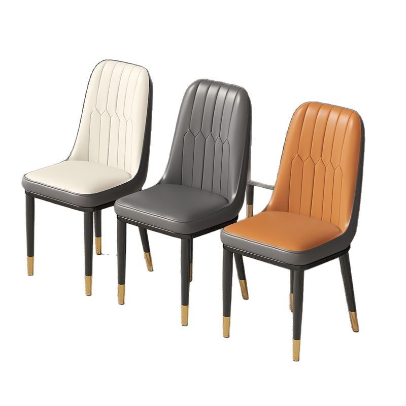 Sillas de comedor nórdicas sillas de mesa de comedor de lujo ligero sillas de restaurante de hotel taburetes de hierro forjado sillas de mahjong con respaldo