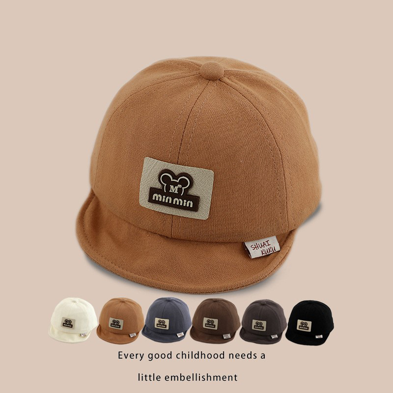 Sombreros para bebés primavera y otoño delgados, gorras de lengua super lindas para niños y niñas, gorras de béisbol de protección solar con bordes suaves