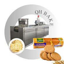 高效曲奇面团球机 面粉混合揉面机 蔬菜饼干生产线 薄脆饼干隧道