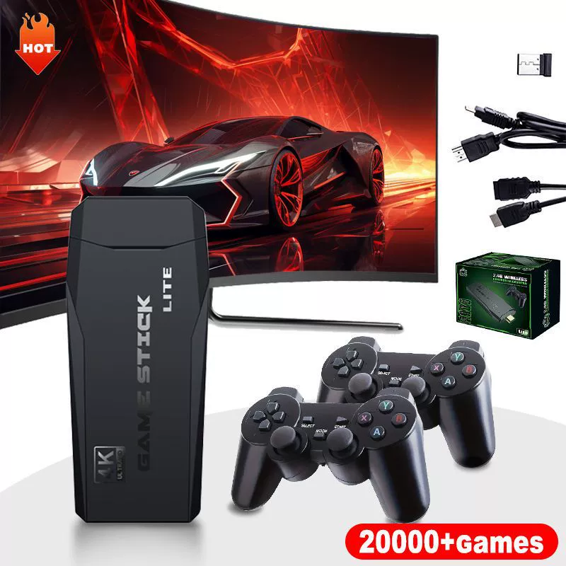 Wireless game console, retro handle for double, nostalgia