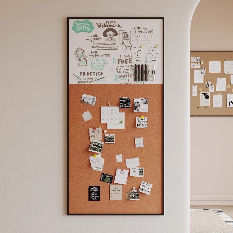 Magnetic Felt Board Wall Stickers Photo Wall Cork Board Wall Decoration Wool Felt Kindergarten Classroom Message Background Board