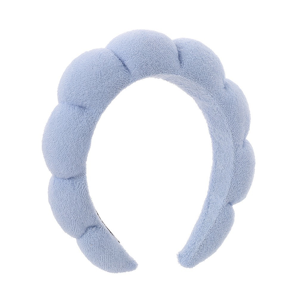Diadema esponjosa de toalla estilo twist coreano para mujer, de alta gama, para elevar la coronilla, ideal para maquillaje, spa o lavado de cara. image 16