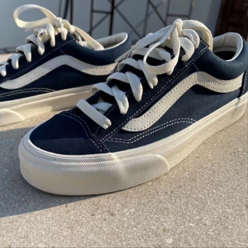Putian Vans Canvas Shoes Style36 Navy Blue Autum Men's Shoes Non-Slip Casual Sneakers Women's Shoes Low-Cut Canvas Shoes