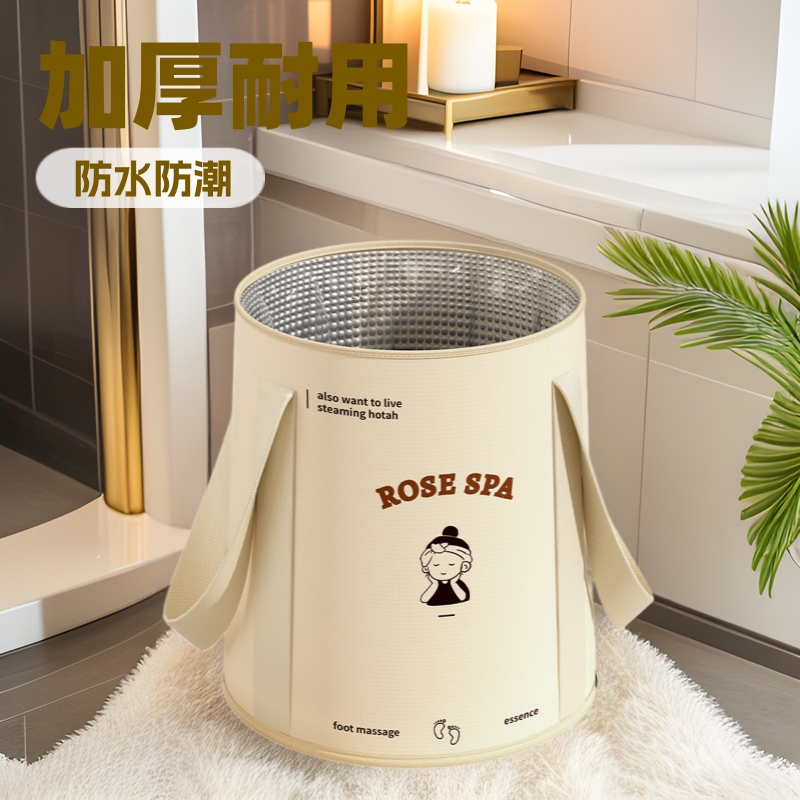 Foldable high-looking foot bath bucket over calf constant temperature foot bath bag foot bath portable household foot bath God Foldable high-looking foot bath bucket over calf constant temperature foot bath bag foot bath portable household foot bath God
