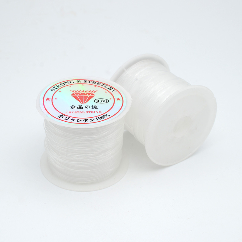 0.2-0.8MM crystal non-elastic transparent fishing line diy winding woven necklace ring beads tassel beading line