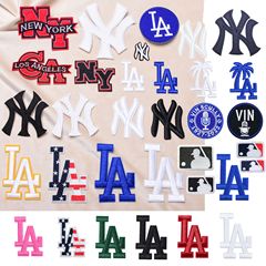 逸品の個性のアルファベットのLAバッジの装飾のデカールのDIYの服装のアクセサリの刺繍のパッチは潮流の布地の布を貼って貼ります