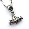 Necklace hip-hop style, fashionable pendant stainless steel, retro accessory for beloved, simple and elegant design