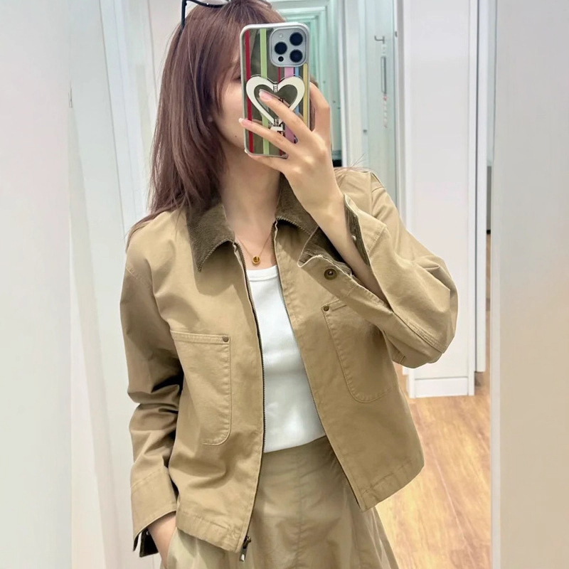 26 Autumn/Winter New Hot-Selling Women's Casual Zipper Short Jacket/Collar Fashion Jacket 479208